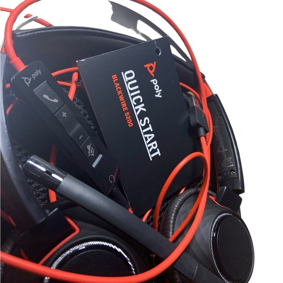 📞🧏🏼‍♀️POLY Headphones Call/Music/Micro Quickstart Blackwire 5200 NEW🧏🏽📞 - Picture 12 of 14